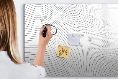 Magnetinė piešimo lenta abstraktų linijų dizaino