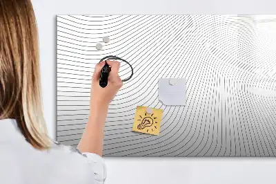 Magnetinė piešimo lenta abstraktų linijų dizaino