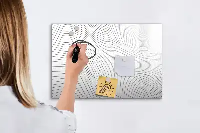 Magnetinė piešimo lenta abstraktų linijų dizaino