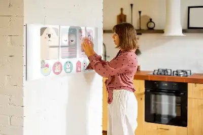 Magnetinė piešimo lenta linksmi gyvūnai
