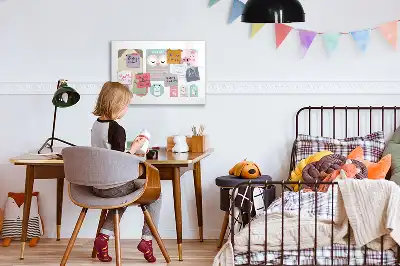 Magnetinė piešimo lenta linksmi gyvūnai