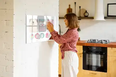 Magnetinė piešimo lenta linksmi gyvūnai