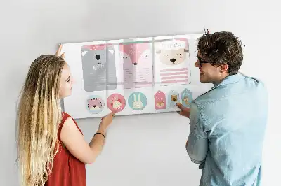 Magnetinė rašymo lenta linksmi knygų skirtukai