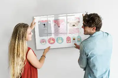 Magnetinė rašymo lenta linksmi knygų skirtukai