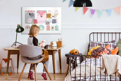Magnetinė rašymo lenta linksmi knygų skirtukai