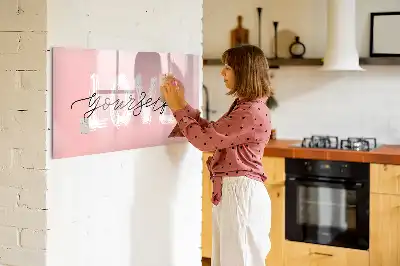 Magnetinė rašymo lenta su užrašu Mylėk save