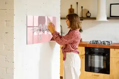 Magnetinė rašymo lenta su užrašu Mylėk save
