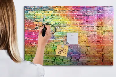 Magnetinė piešimo lenta nudažyta siena