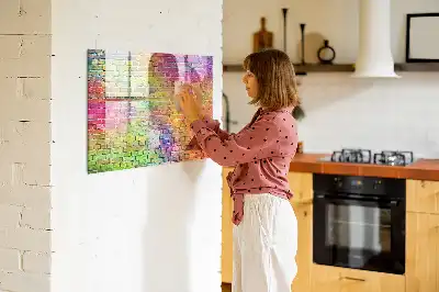 Magnetinė piešimo lenta nudažyta siena