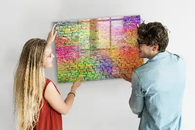 Magnetinė piešimo lenta nudažyta siena