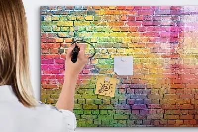Magnetinė piešimo lenta nudažyta siena