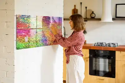 Magnetinė piešimo lenta nudažyta siena
