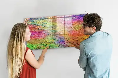 Magnetinė piešimo lenta nudažyta siena