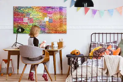 Magnetinė piešimo lenta nudažyta siena