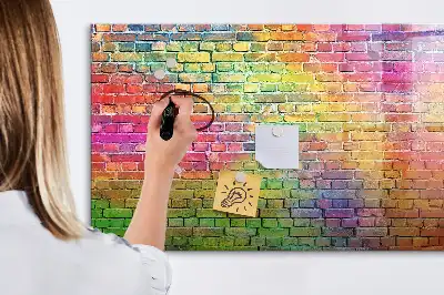 Magnetinė piešimo lenta nudažyta siena