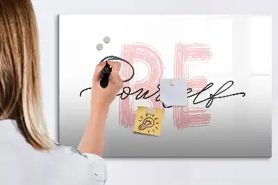 Magnetinė piešimo lenta su užrašu Būk savimi
