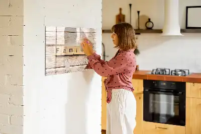 Magnetinė rašymo lenta šeimos užrašams