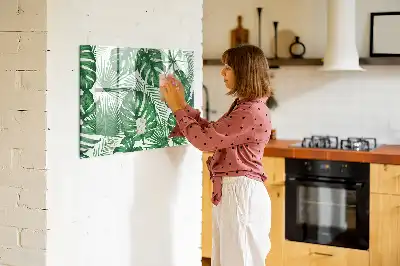 Magnetinė piešimo lenta su monsteros lapų raštu