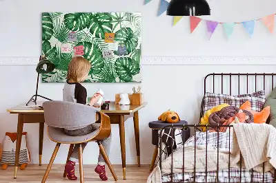 Magnetinė piešimo lenta su monsteros lapų raštu