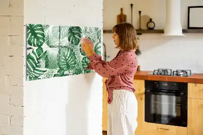 Magnetinė piešimo lenta su monsteros lapų raštu