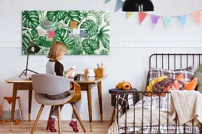 Magnetinė piešimo lenta su monsteros lapų raštu