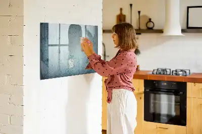 Magnetinė rašymo lenta su senovinio žemėlapio dizainu