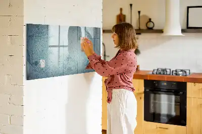 Magnetinė rašymo lenta su senovinio žemėlapio dizainu