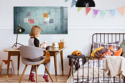 Magnetinė rašymo lenta su senovinio žemėlapio dizainu