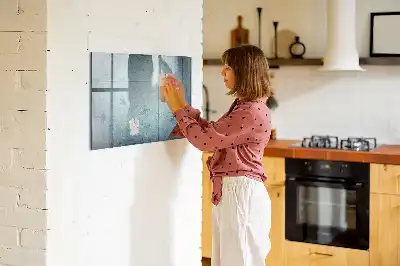 Magnetinė rašymo lenta su senovinio žemėlapio dizainu