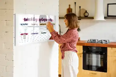 Magnetinė piešimo lenta-planuoklis ranka rašomas planavimo įrankis