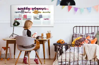Magnetinė piešimo lenta-planuoklis ranka rašomas planavimo įrankis