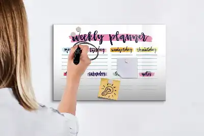 Magnetinė piešimo lenta-planuoklis ranka rašomas planavimo įrankis