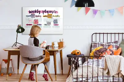 Magnetinė piešimo lenta-planuoklis ranka rašomas planavimo įrankis