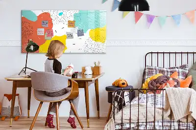 Magnetinė piešimo lenta su POP abstrakcijos dizainu