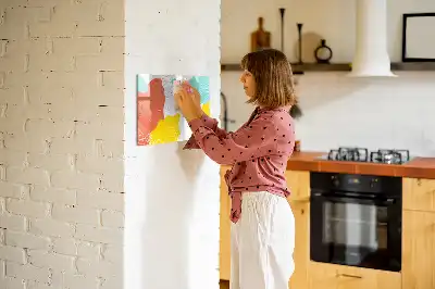 Magnetinė piešimo lenta su POP abstrakcijos dizainu