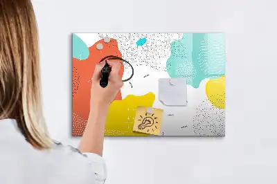 Magnetinė piešimo lenta su POP abstrakcijos dizainu