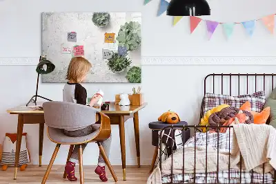 Magnetinė rašymo lenta dekoratyvinių augalų dizaino