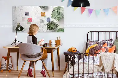Magnetinė rašymo lenta dekoratyvinių augalų dizaino