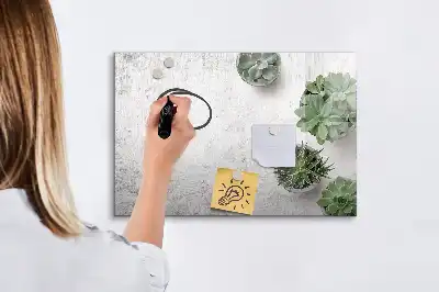 Magnetinė rašymo lenta dekoratyvinių augalų dizaino