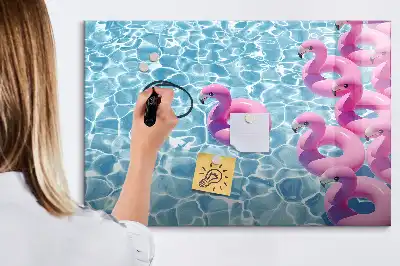Magnetinė rašymo lenta pripučiami flamingai