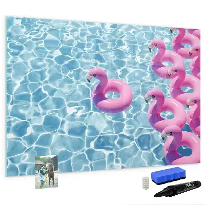 Magnetinė rašymo lenta pripučiami flamingai