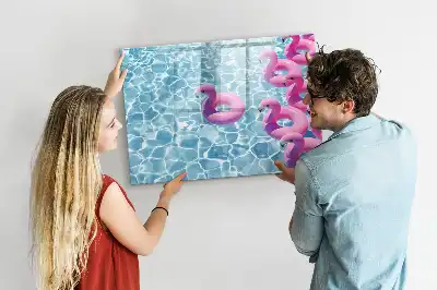 Magnetinė rašymo lenta pripučiami flamingai