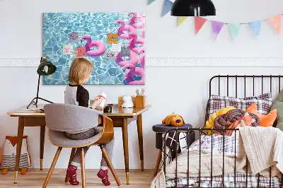 Magnetinė rašymo lenta pripučiami flamingai