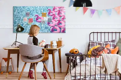 Magnetinė rašymo lenta pripučiami flamingai