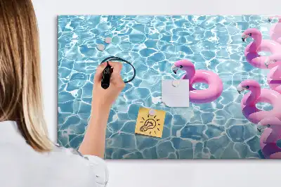 Magnetinė rašymo lenta pripučiami flamingai