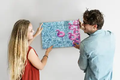 Magnetinė rašymo lenta pripučiami flamingai