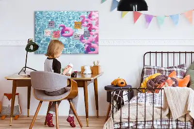 Magnetinė rašymo lenta pripučiami flamingai