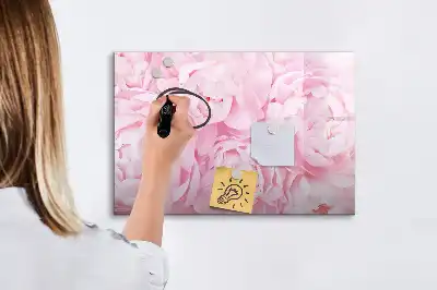Magnetinė rašymo lenta su žydinčių gėlių raštu