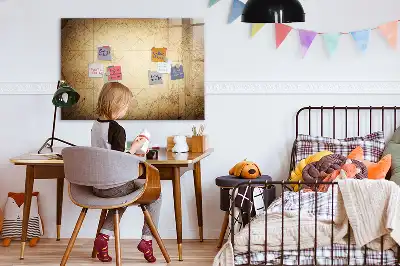 Magnetinė piešimo lenta senasis pasaulio žemėlapis