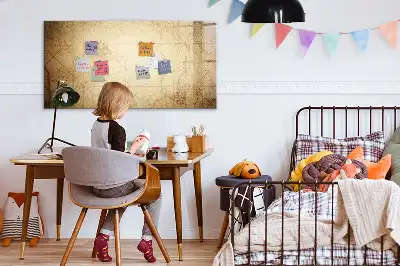 Magnetinė piešimo lenta senasis pasaulio žemėlapis
